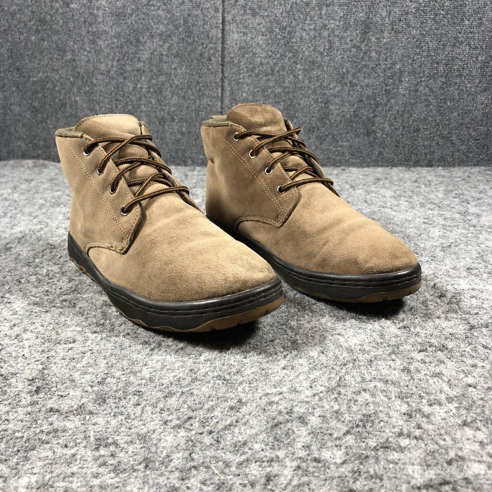 Simple Mens 10.5 Brown Suede Chukka Boots Retro Casual Shoes
